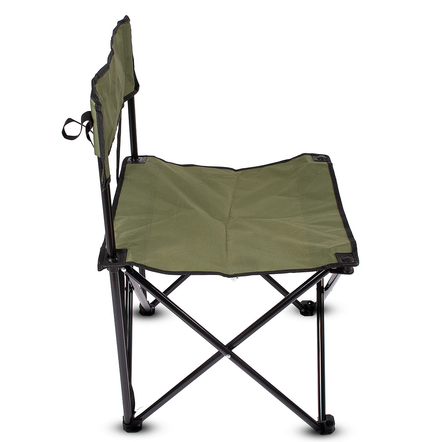 Camping Chair (Comes with Carry Bag, Ideal for Outdoor Events, Max Weight upto 110kgs) - Green