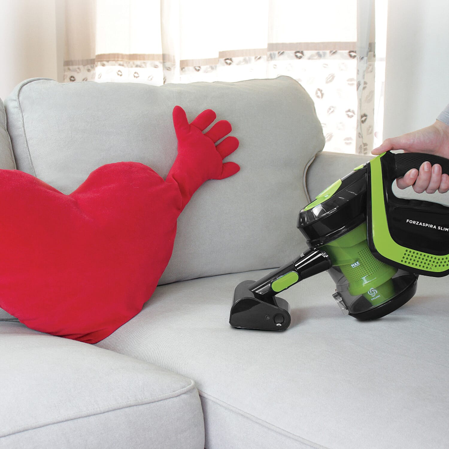 Polti Forzaspire Slim 2 in 1 Cordless Rechargeable Vacuum and Accessory Kit- Green