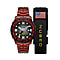 NUBEO Limited Edition APOLLO Automatic Rose Gold 20 ATM Water Resist. SS Chain Strap NASA patch