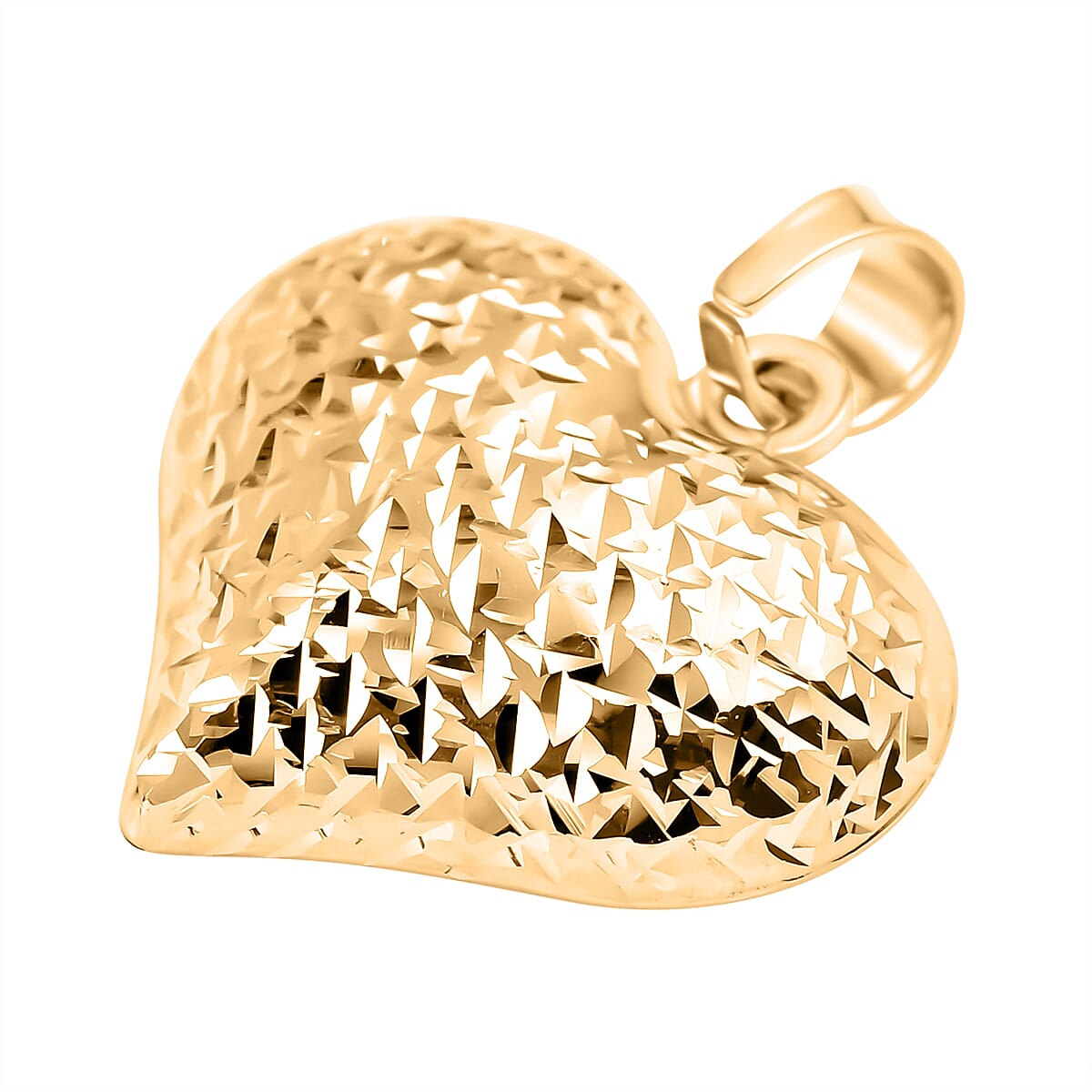 9K Yellow Gold Heart Pendant