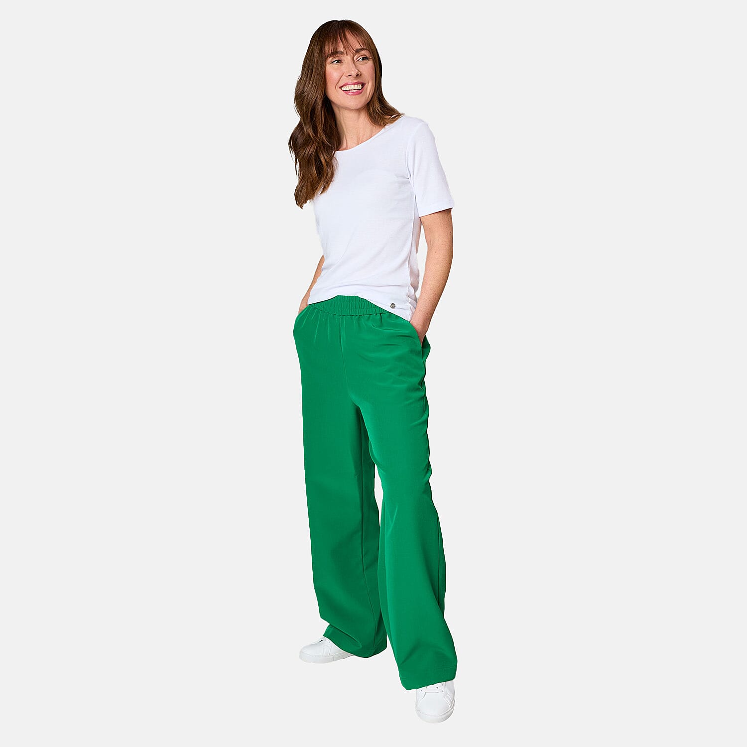 Emreco Wide Leg Formal Trouser (Size 20) - Green