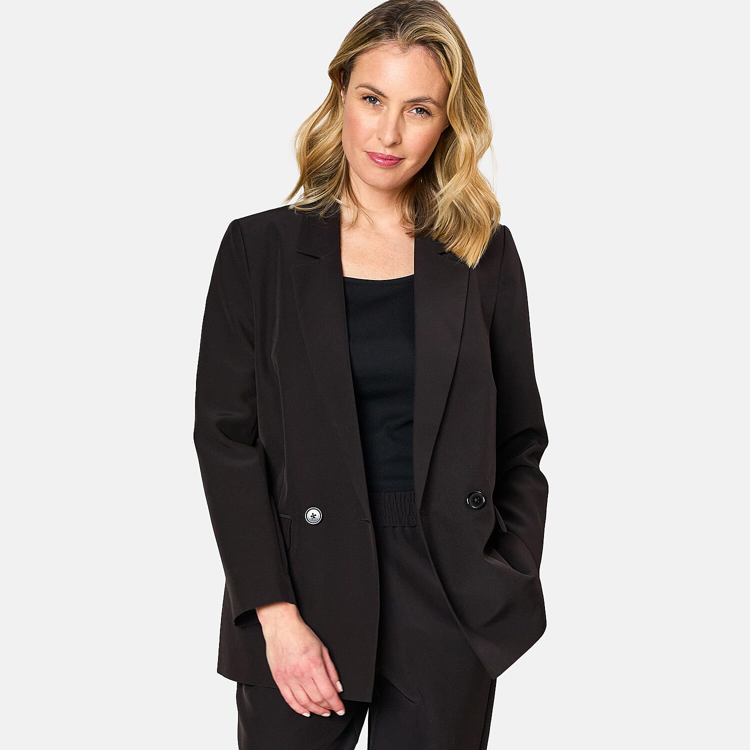 Emreco Relaxed Fit Blazer - Black