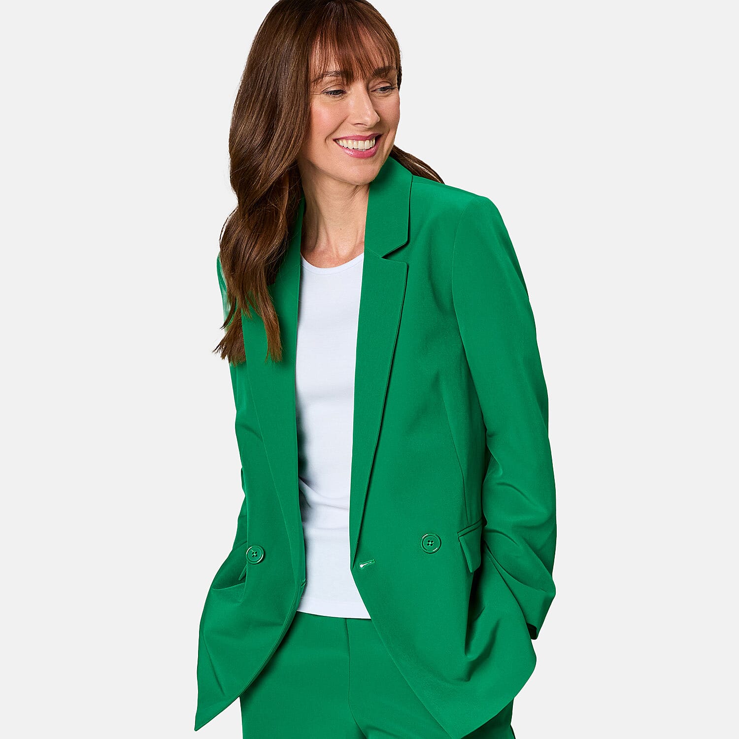 Emreco Relaxed Fit Blazer (Size 14) - Green