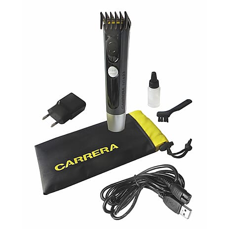 CARRERA 623 Professional Beard Trimmer for Men with Rechargeable USB with LED and Variable Combs (60 min) - Multi
