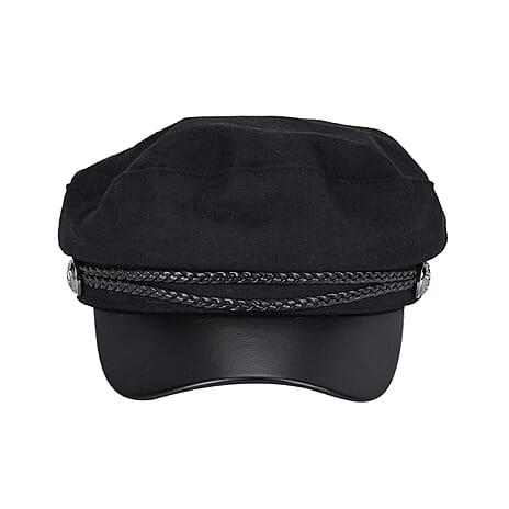 Classic Baker Boy Bretan Hat - Black