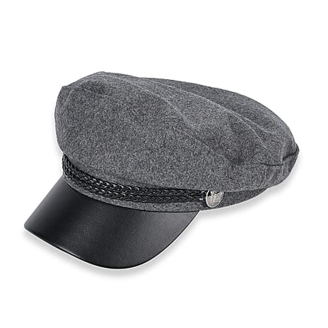 Classic Baker Boy Bretan Hat - Grey
