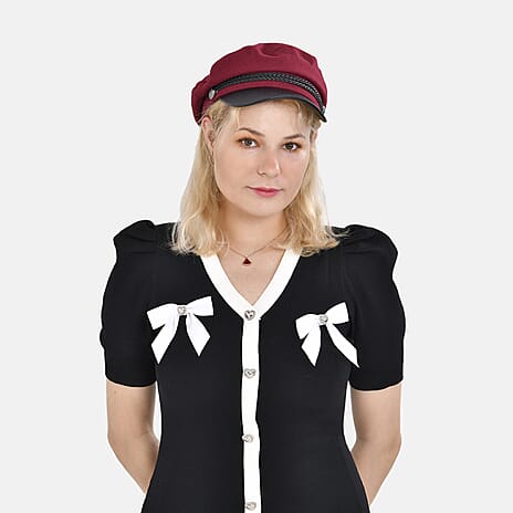 Classic Baker Boy Bretan Hat - Red