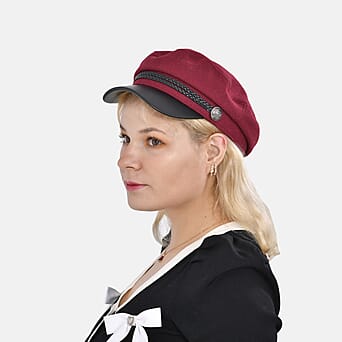 https://tjcuk.sirv.com/Products/77/3/7733320/Cotton-Patterned-Hat-Cap-and-Earmuff-Size-56x7-cm-Dark-Red-Black_7733320_2.jpg?w=342&h=342