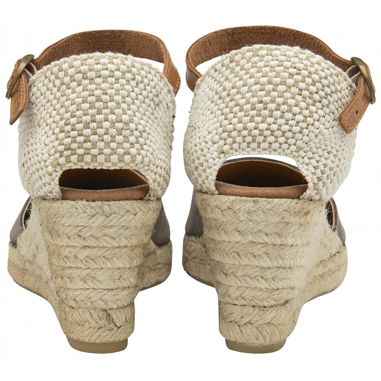 Lotus: Suede Antonella Espadrille Wedge Shoes - Navy