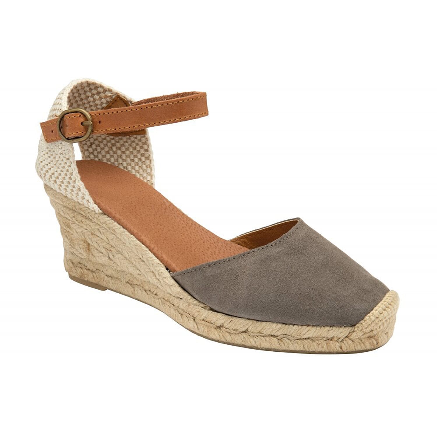 LOTUS Antonella Espadrille Wedge Shoes (Size 5) - Grey