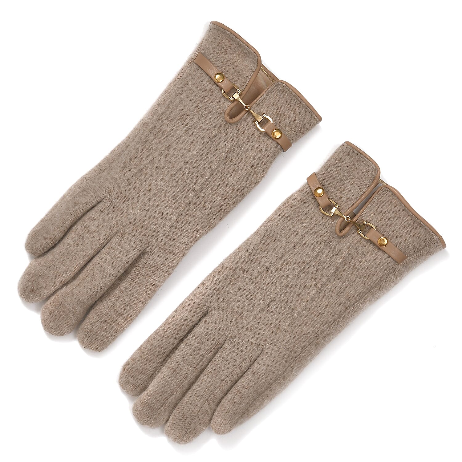 Winter Must-Have - Cashmere Touch Screen Gloves - Khaki