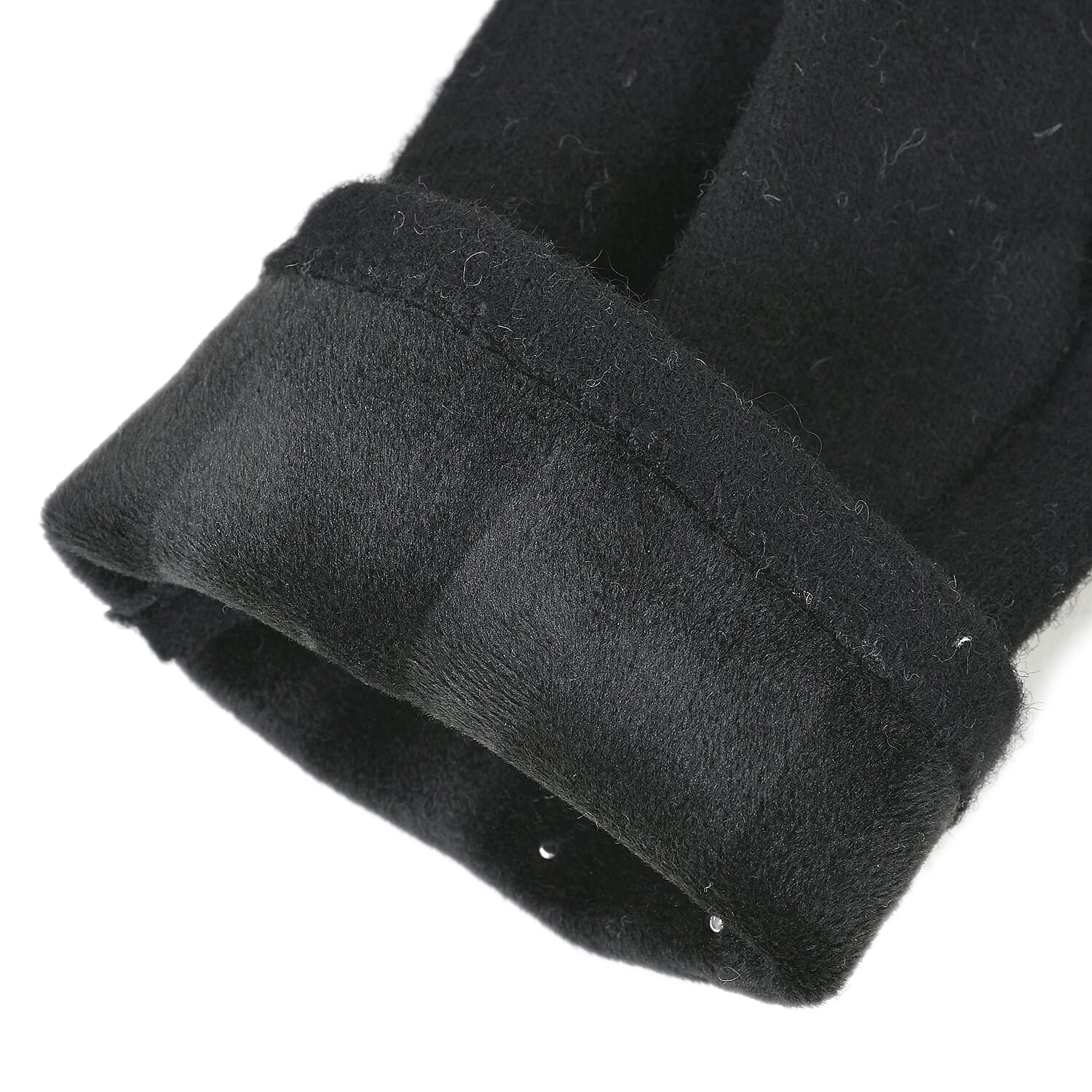 Winter Must-Have - Cashmere Touch Screen Beaded Gloves - Black
