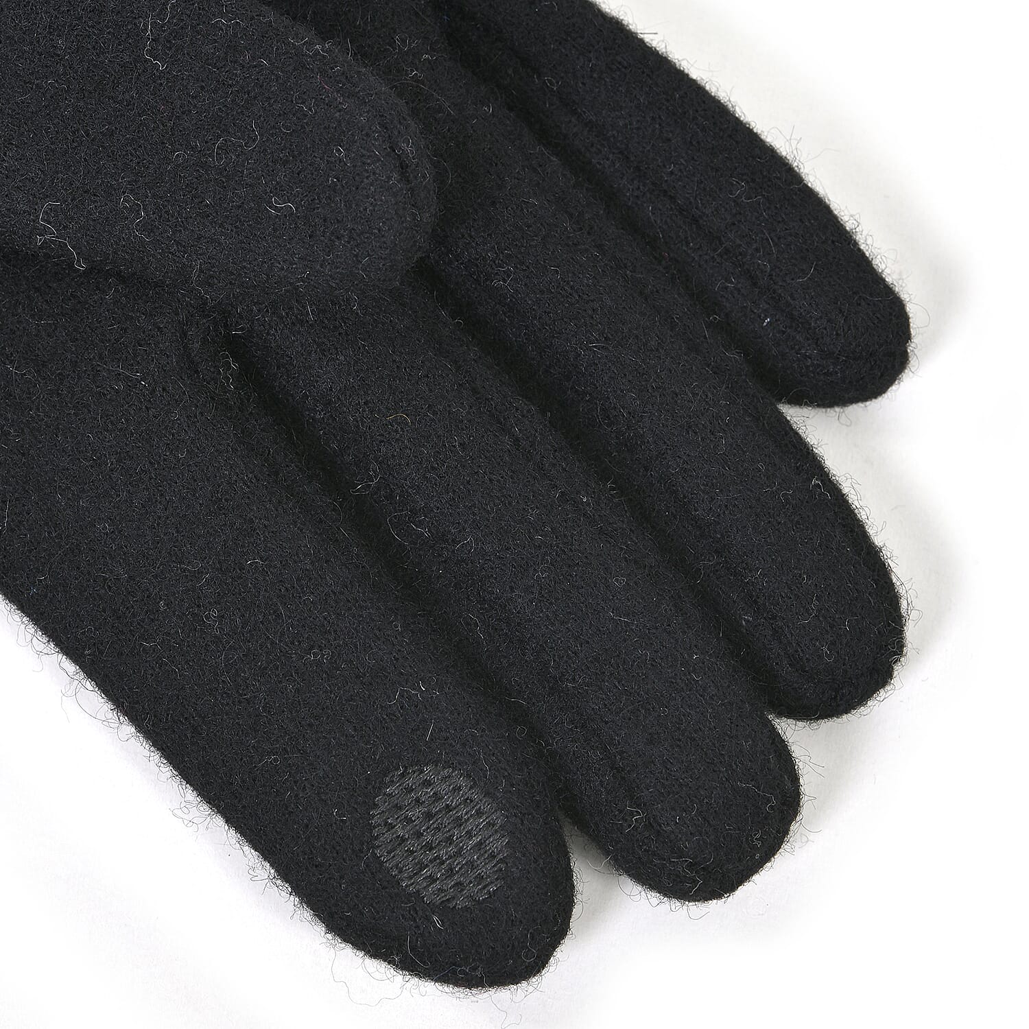 Winter Must-Have - Cashmere Touch Screen Beaded Gloves - Black