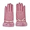 Cashmere Gloves with Faux Fur Trim