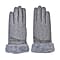 Cashmere Gloves with Faux Fur Trim