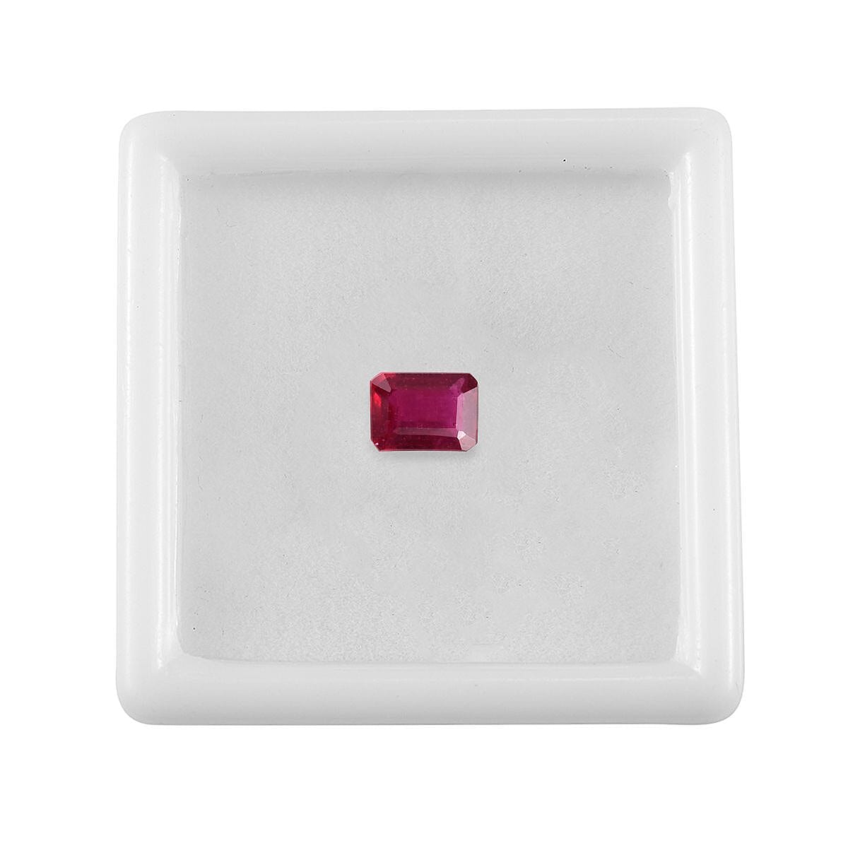 Fissure Filled Ruby Octagon 7x5 mm