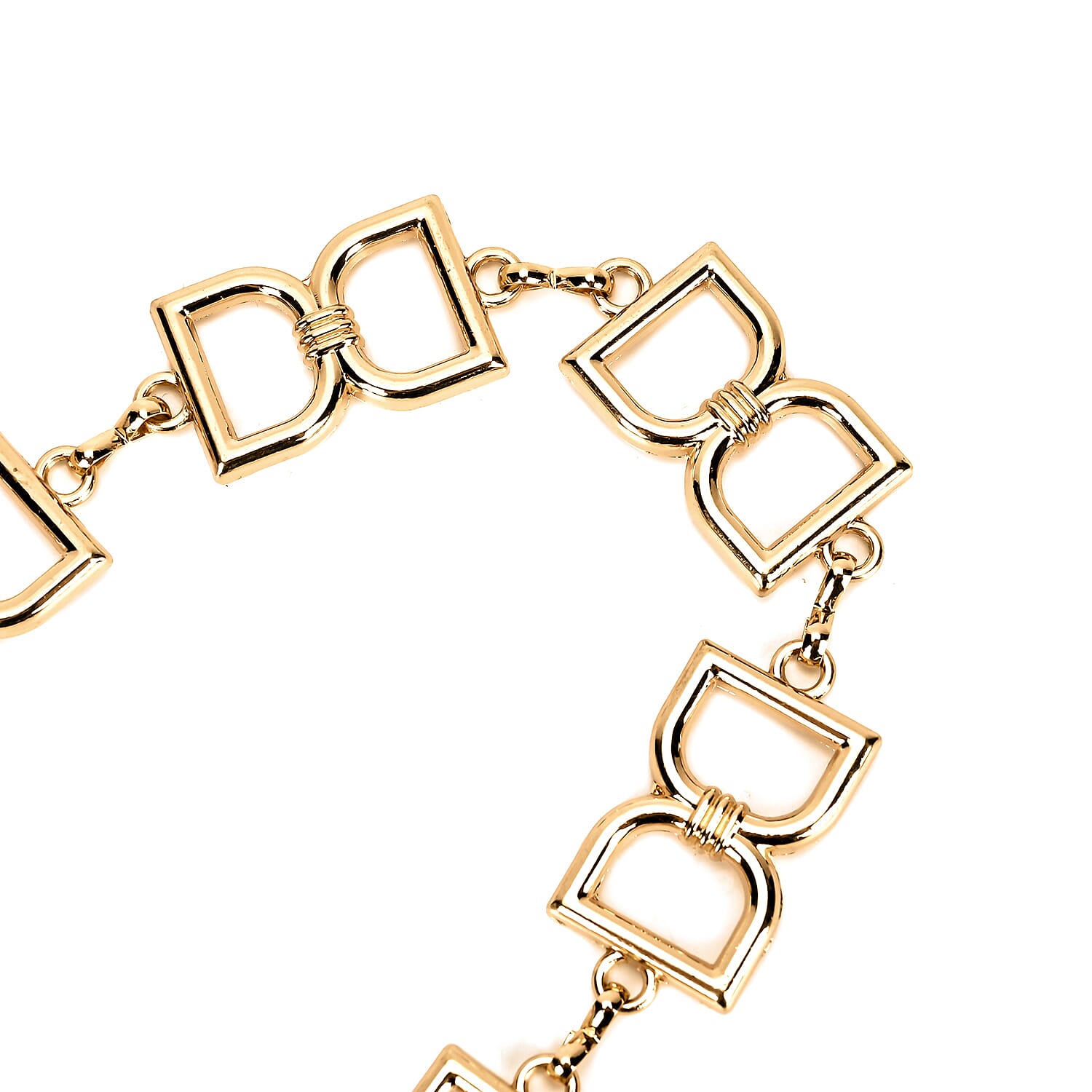 Women Stylish Chain-Link Belt (Free Size, 130 cm) - Golden