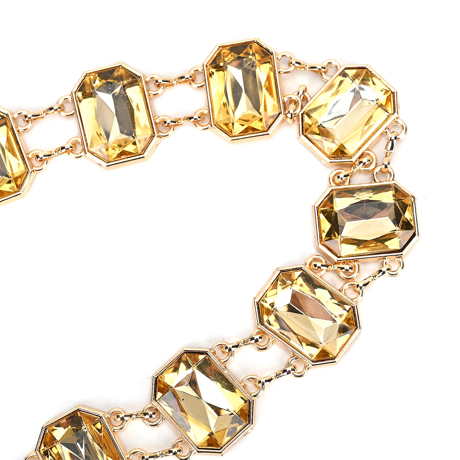 Women Concho Chain-Link Belt (Free Size, 105 cm) - Golden