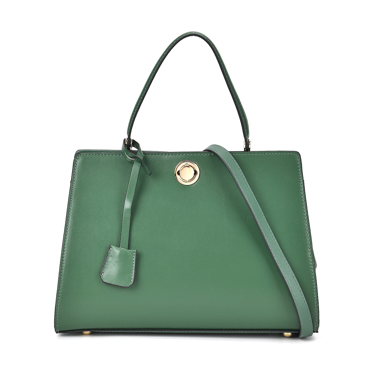 One Time Designer Closeout Deal - Genuine Leather Crossbody Bag - Green