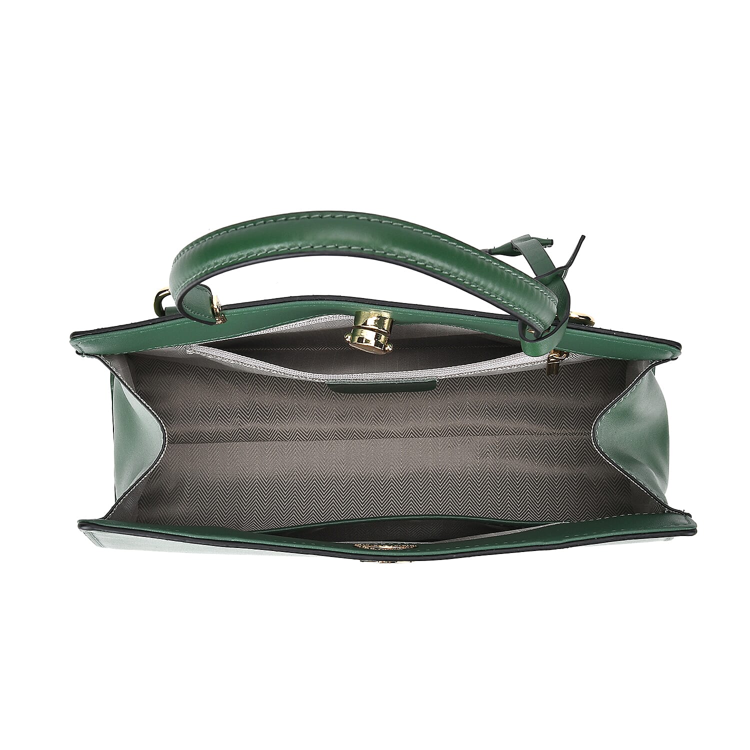 One Time Designer Closeout Deal - Genuine Leather Crossbody Bag - Green