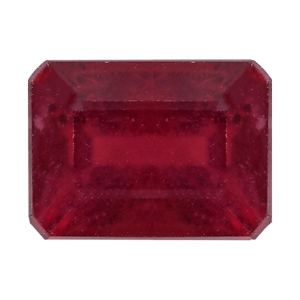 Fissure Filled Ruby Octagon 8x6 mm