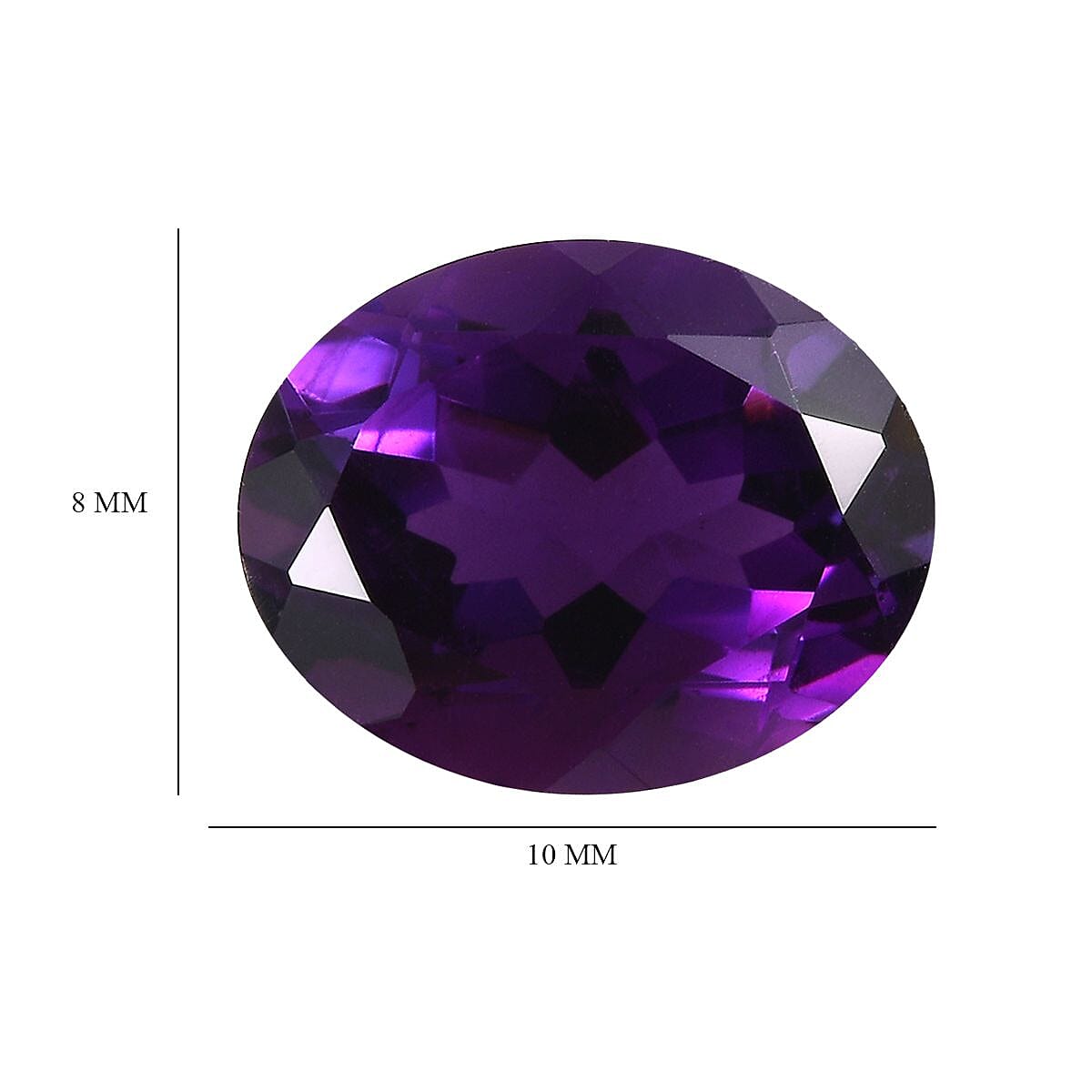 African Amethyst Oval 10x8 mm