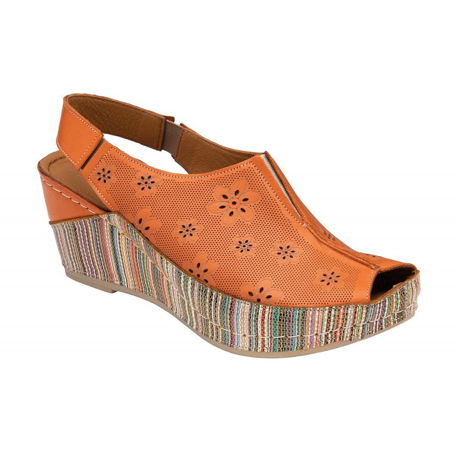 LOTUS Leather Deniz Wedge Shoes - Pink