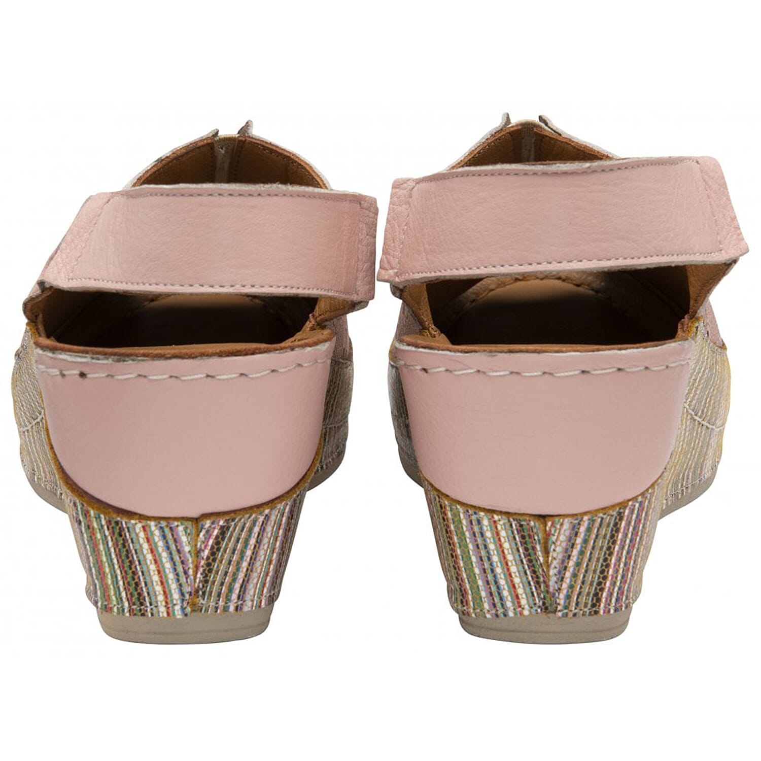 LOTUS Leather Deniz Wedge Shoes - Pink