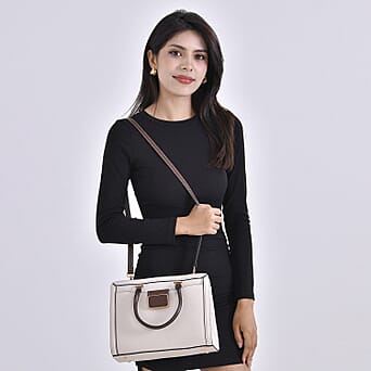 https://tjcuk.sirv.com/Products/77/3/7733684/Genuine-Leather-Solid-Crossbody-Bag-Size-18x13x21-cm-Off-White-Black_7733684_1.jpg?w=342&h=342