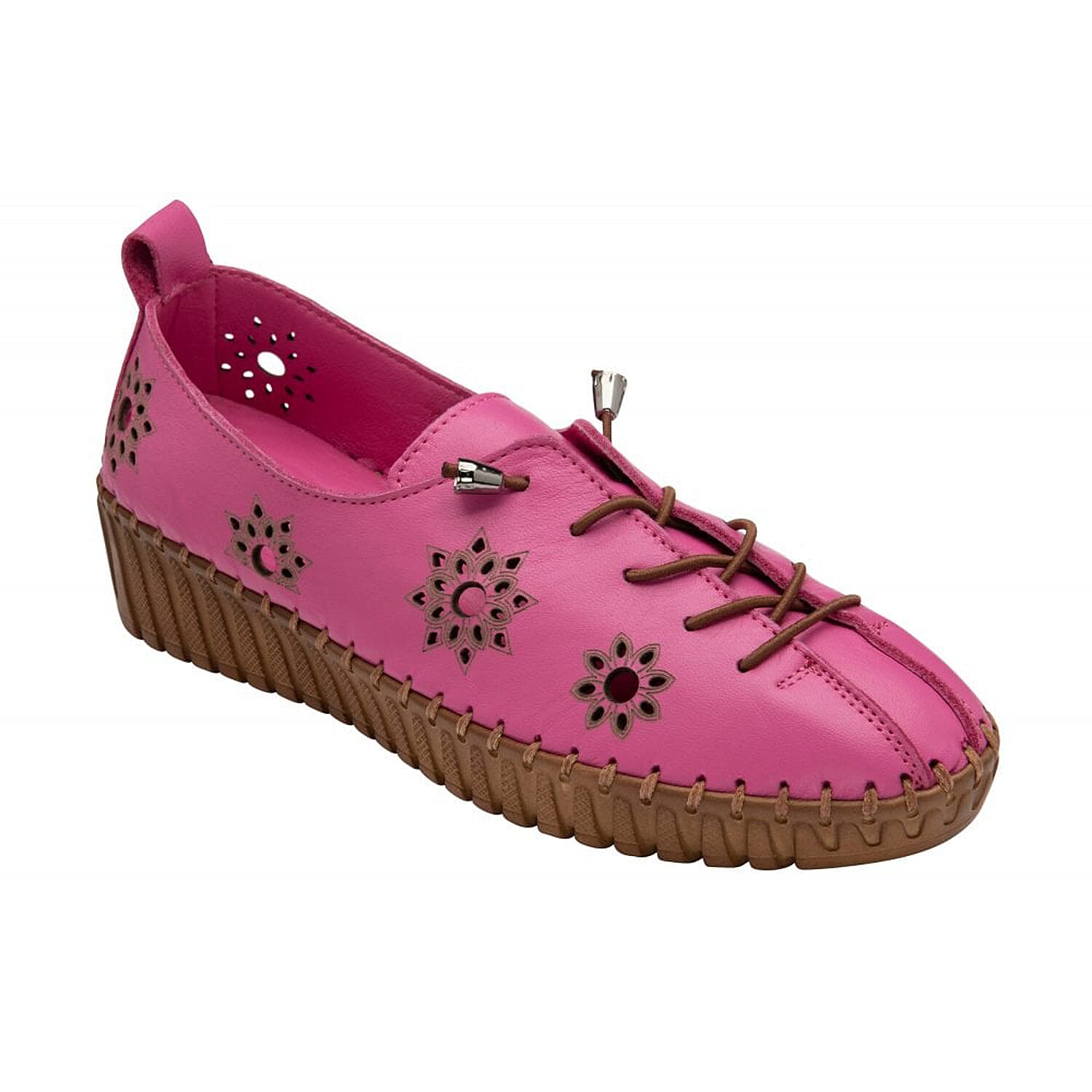 LOTUS Leather Kristen Slip-On Shoes (Size 3) - Raspberry