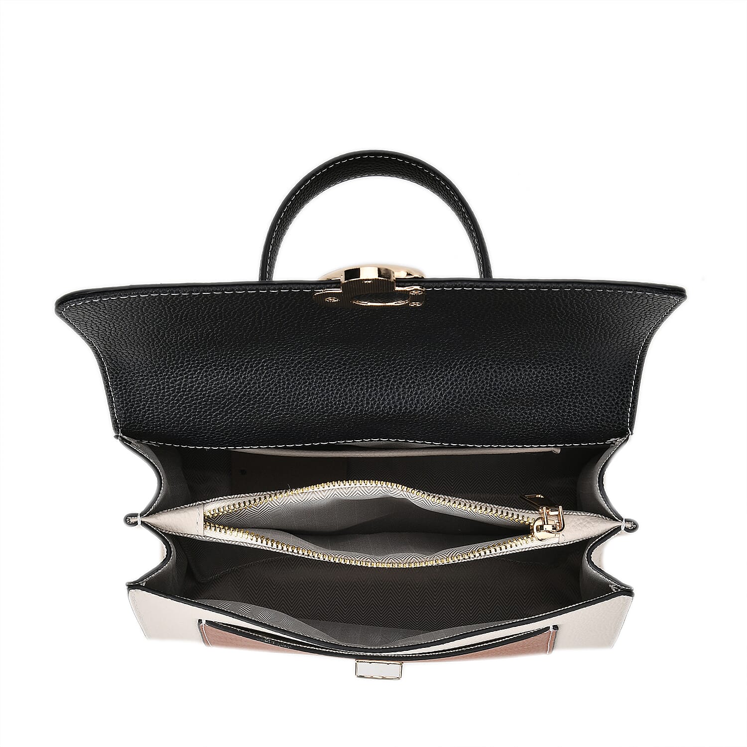 Genuine Leather Patterned Crossbody Bag with Detachable Strap