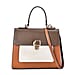 Genuine Leather Patterned Crossbody Bag with Detachable Strap