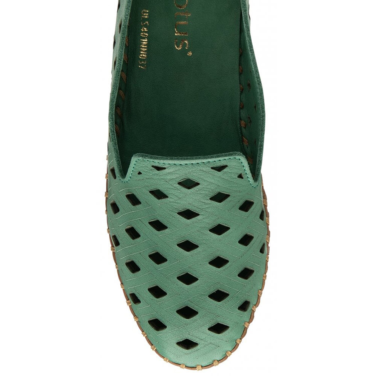 LOTUS Leather Karson Slip-On Shoes (Size 3) - Green