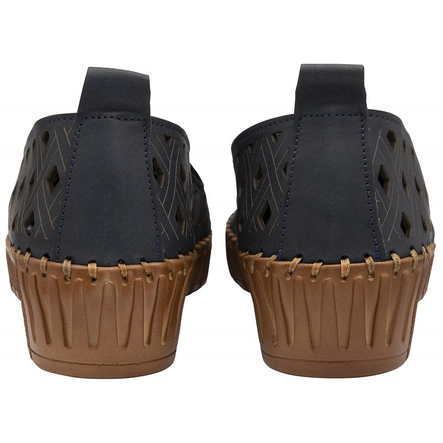 LOTUS Leather Karson Slip-On Shoes - Navy