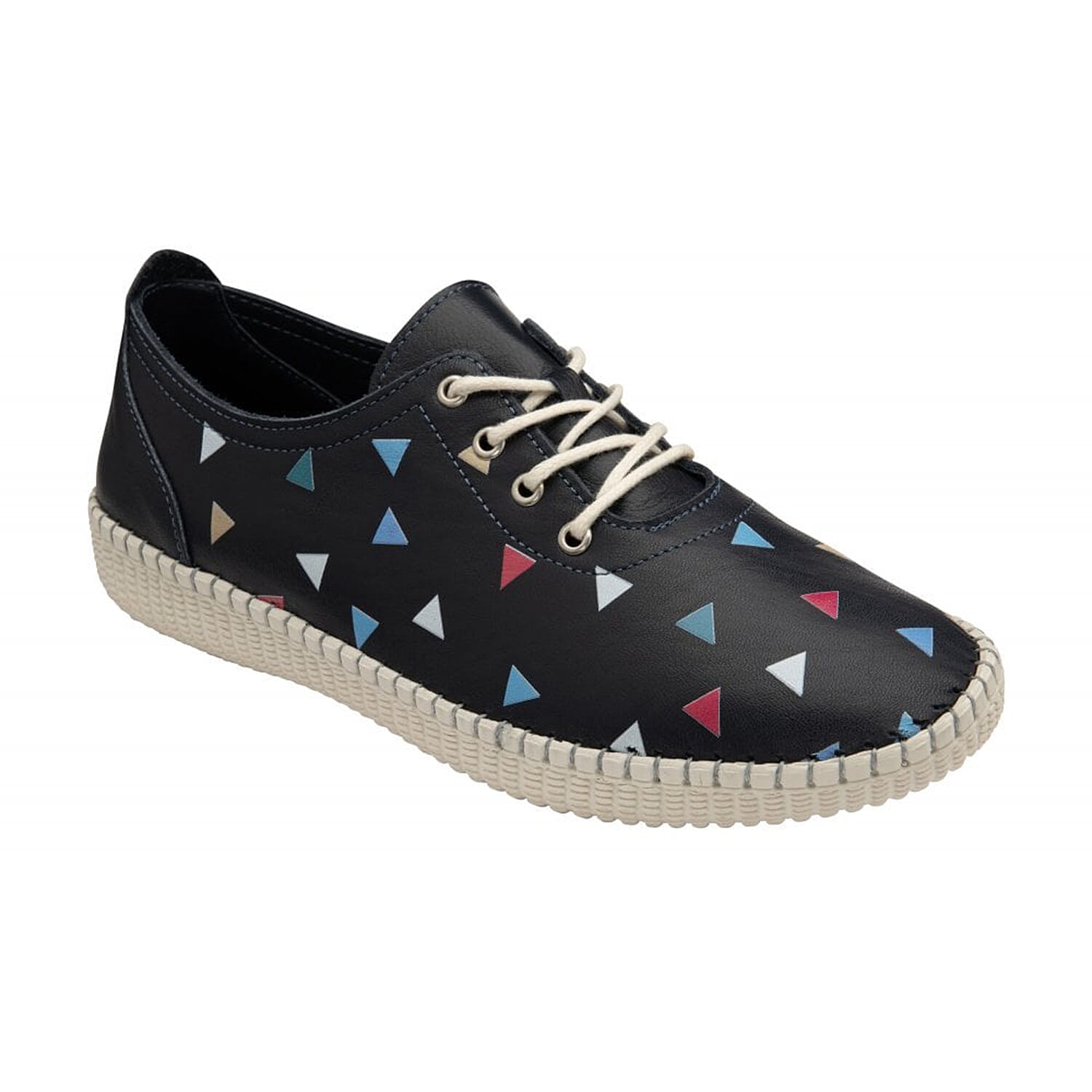 LOTUS Leather Kay Lace-Up Shoes - Blue