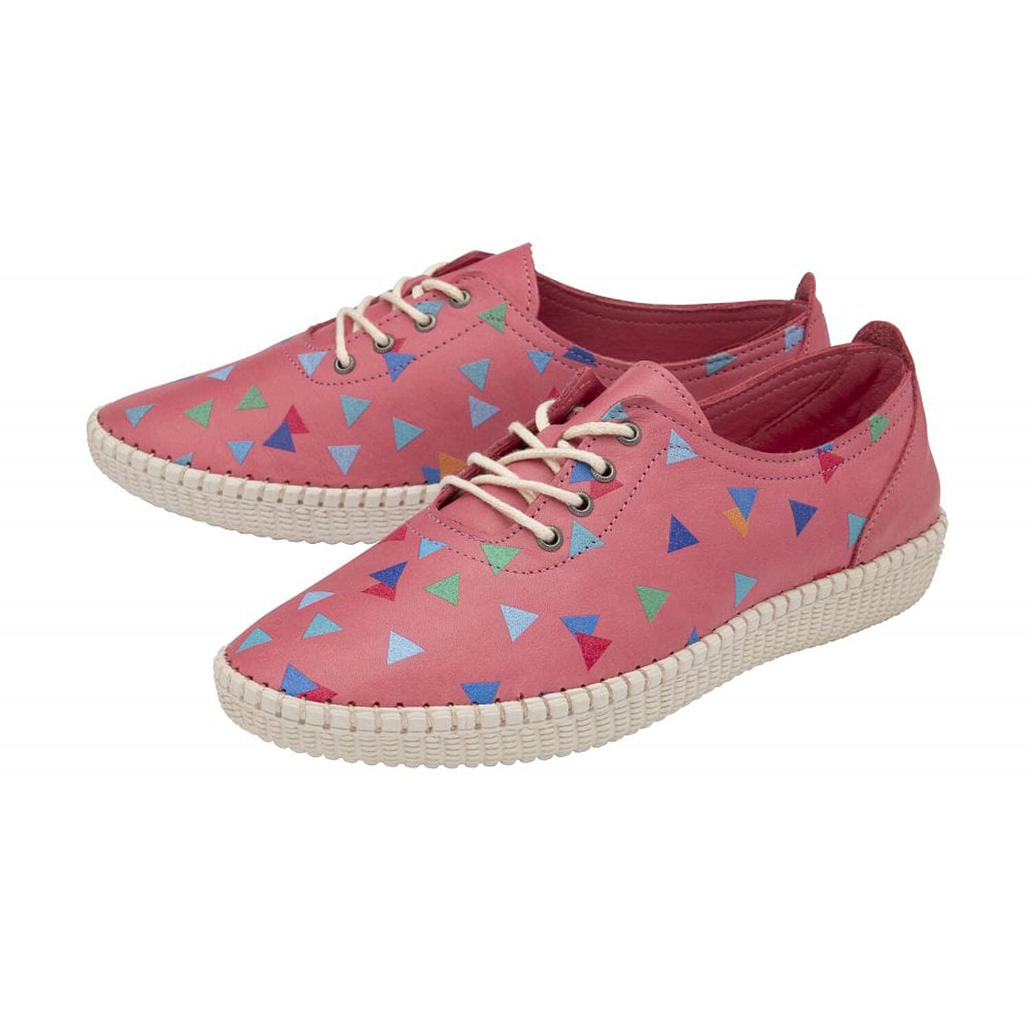 LOTUS Leather Kay Lace-Up Shoes (Size 7) - Pink