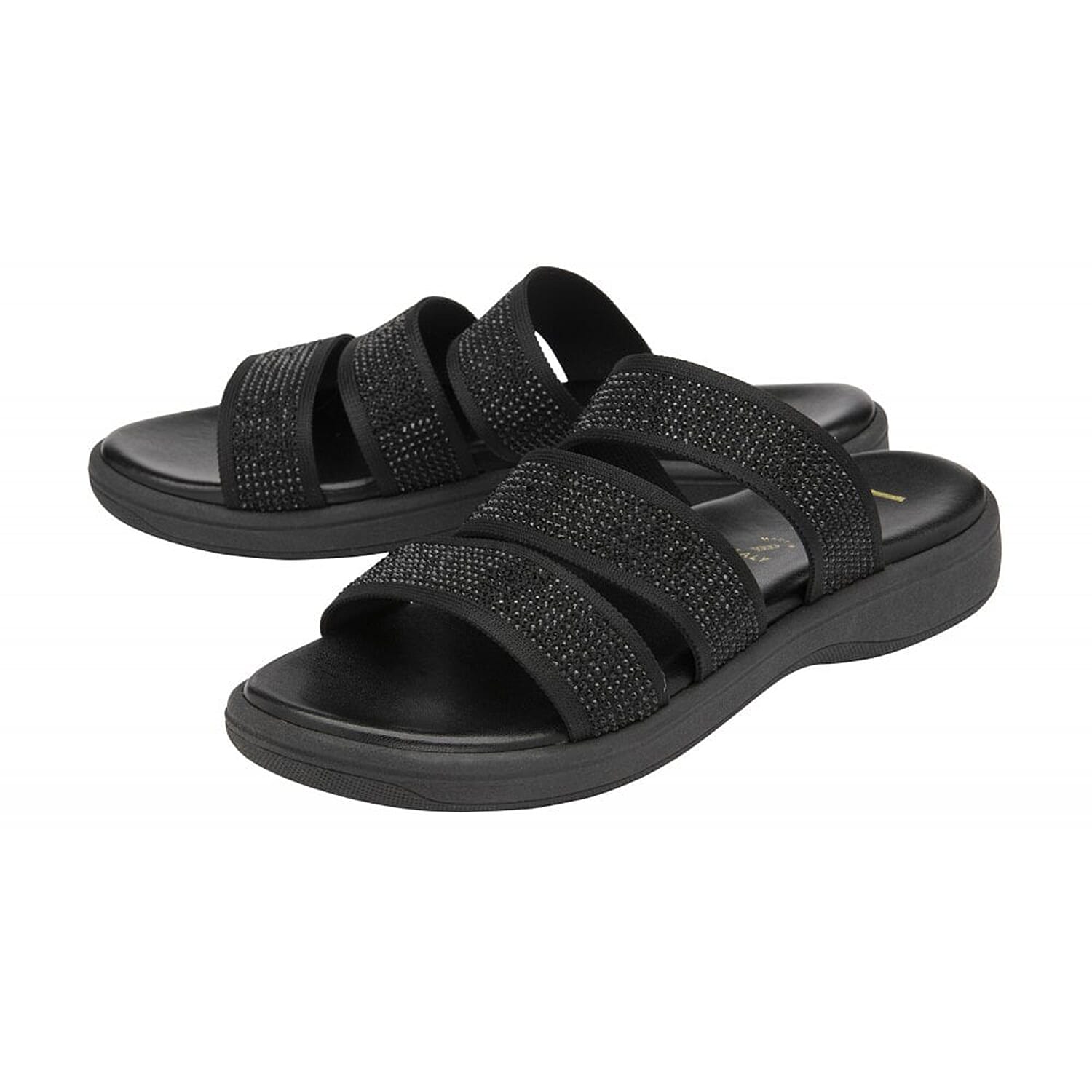 LOTUS Olga Mule Sandals (Size 3) - Black