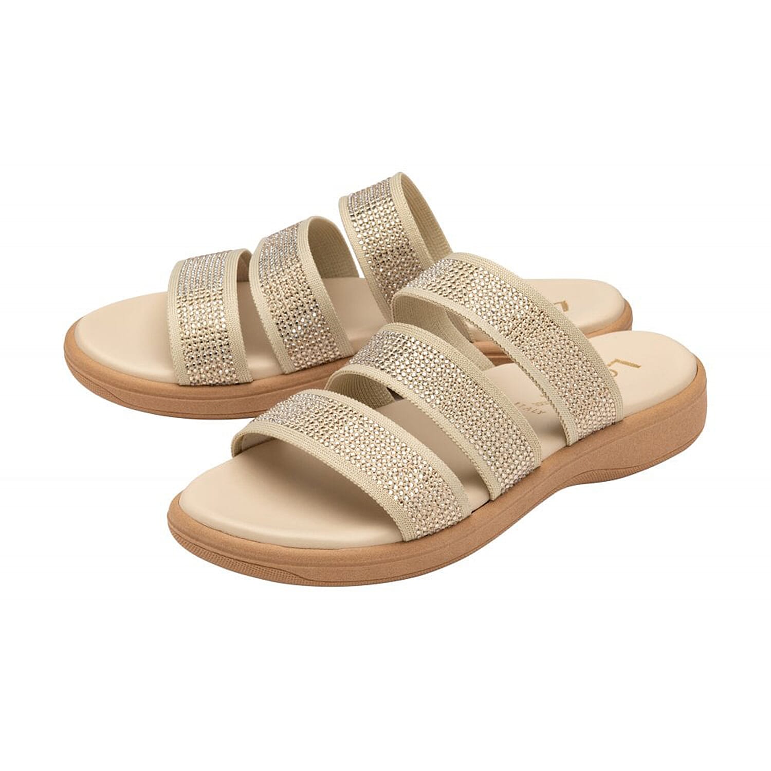 LOTUS Olga Mule Sandals  - Natural