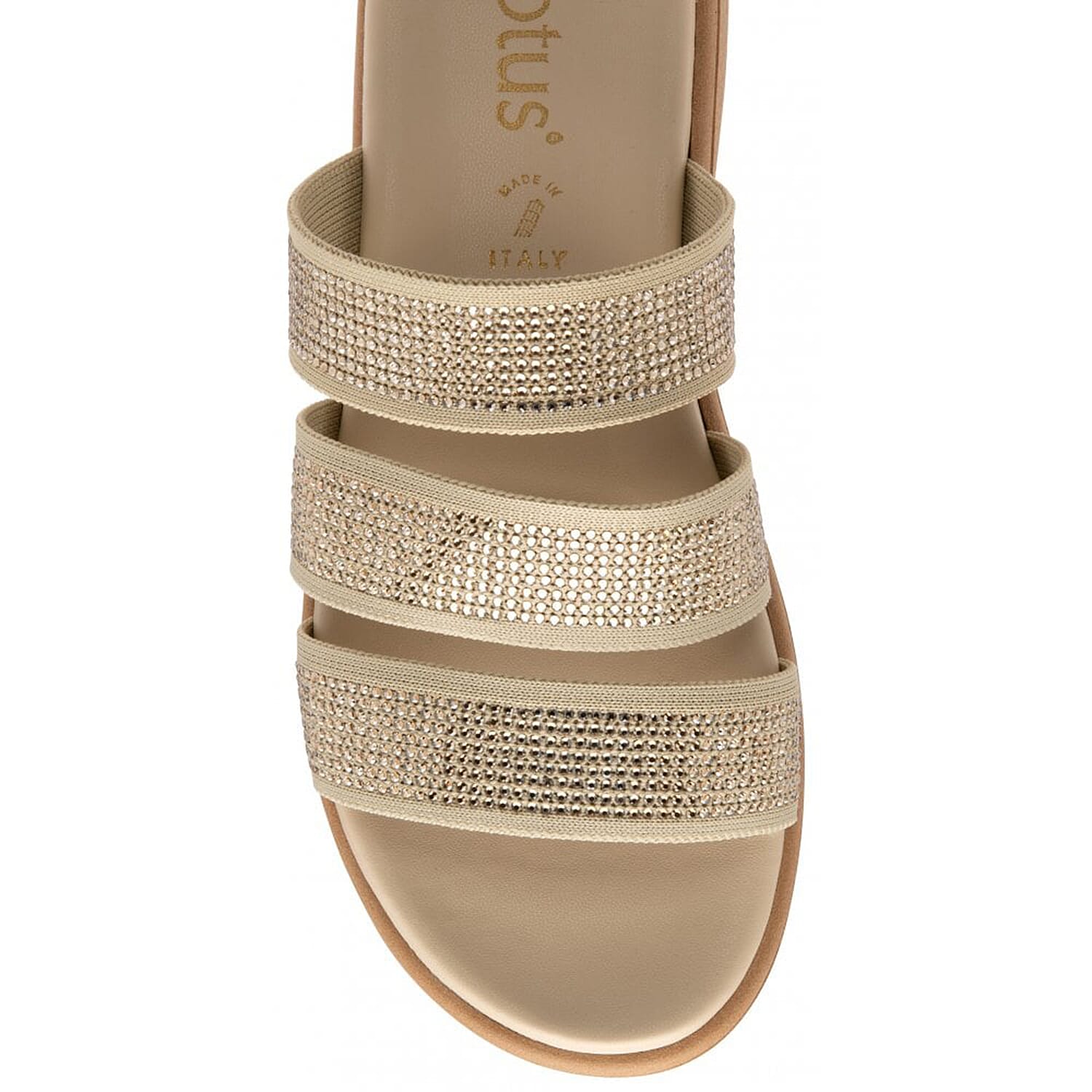 LOTUS Olga Mule Sandals  - Natural