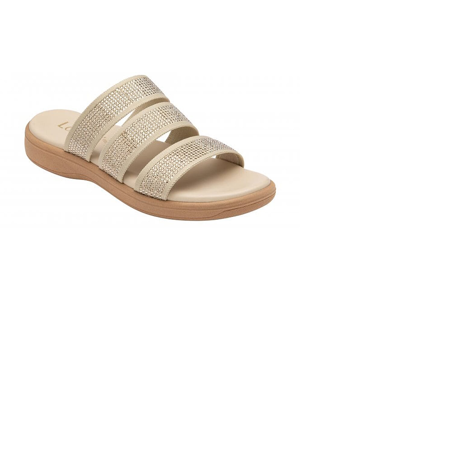 LOTUS Olga Mule Sandals  - Natural