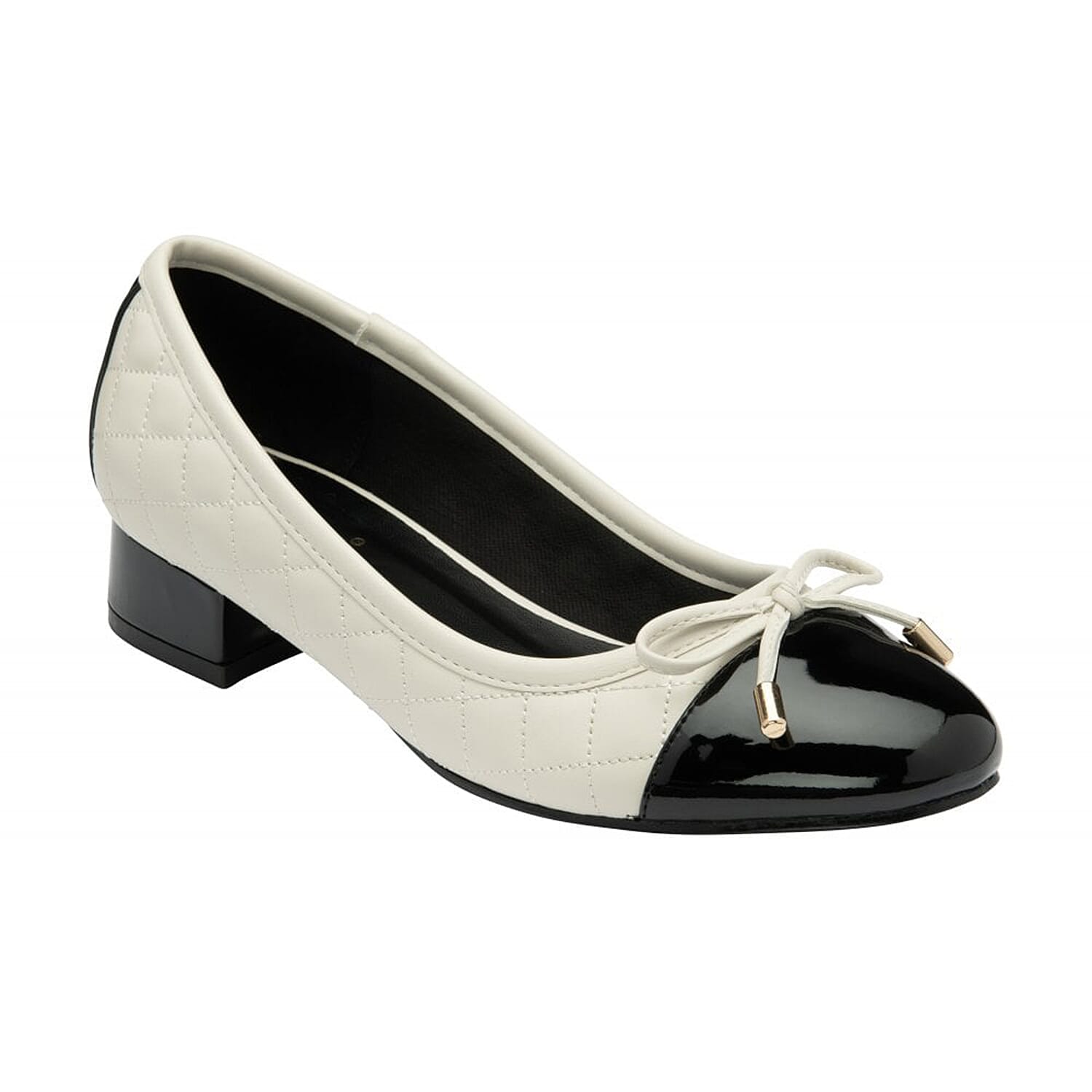 LOTUS Rush Ballerina Shoes (Size 4) - Cream Black