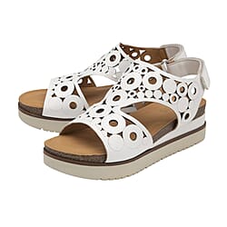 LOTUS Leather Melbourne Open-Toe Flatform Sandals