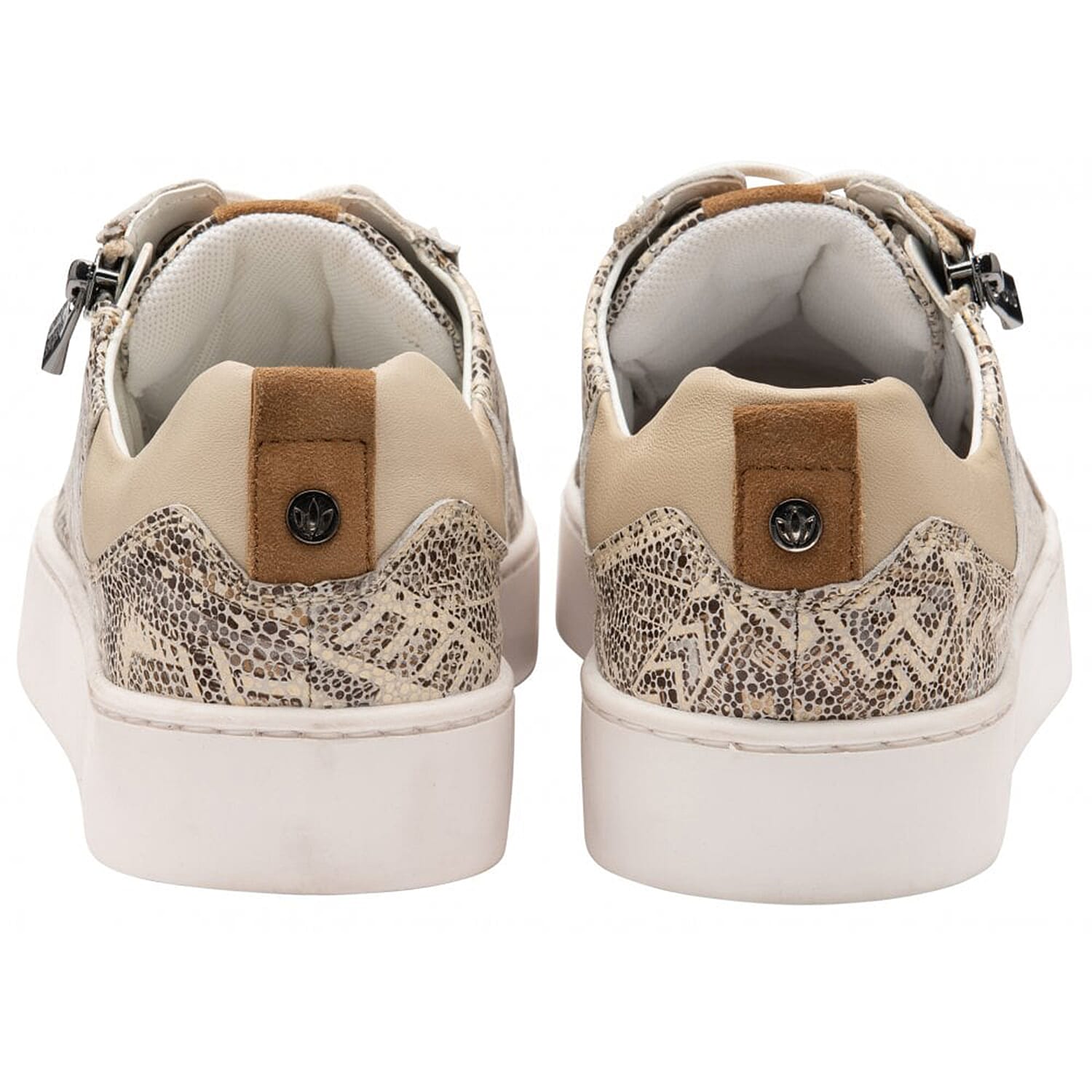 LOTUS Printed Leather Serene Casual Trainers  (Size 4) - Natural Tribal