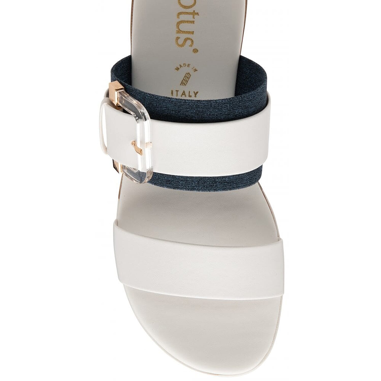 LOTUS Giovanna Mule Sandals - White