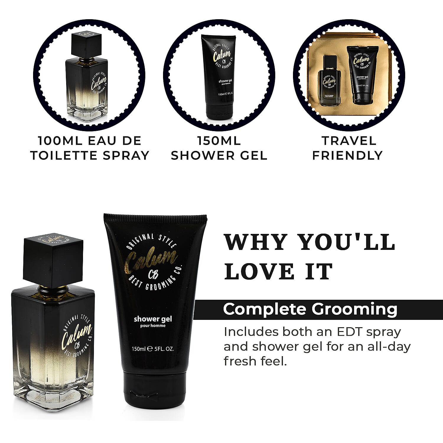 Calum Best Pour Homme 100ml EDT Gift Set