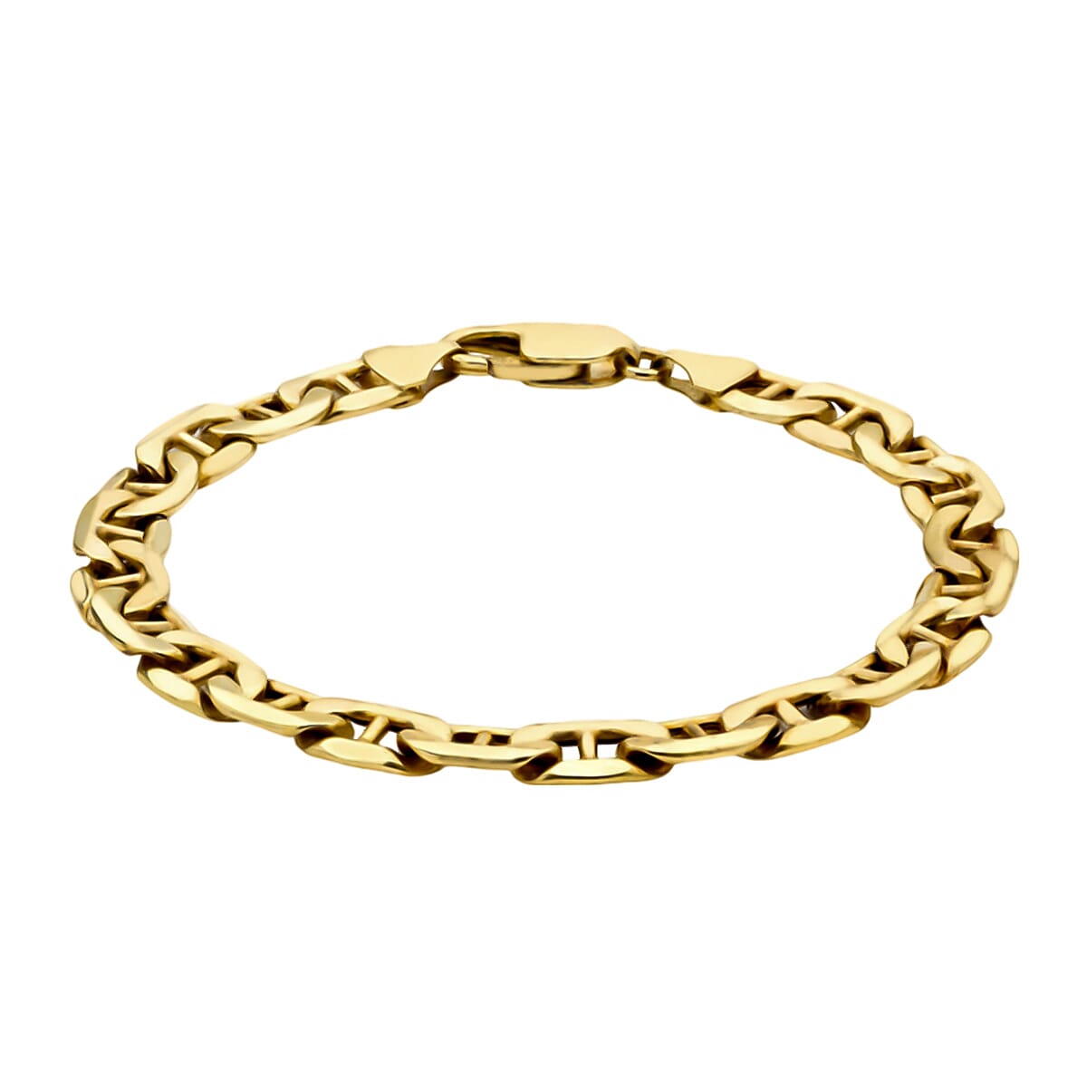 9K Yellow Gold  Rambo Bracelet (Size - 8),  Gold Wt. 8.6 Gms