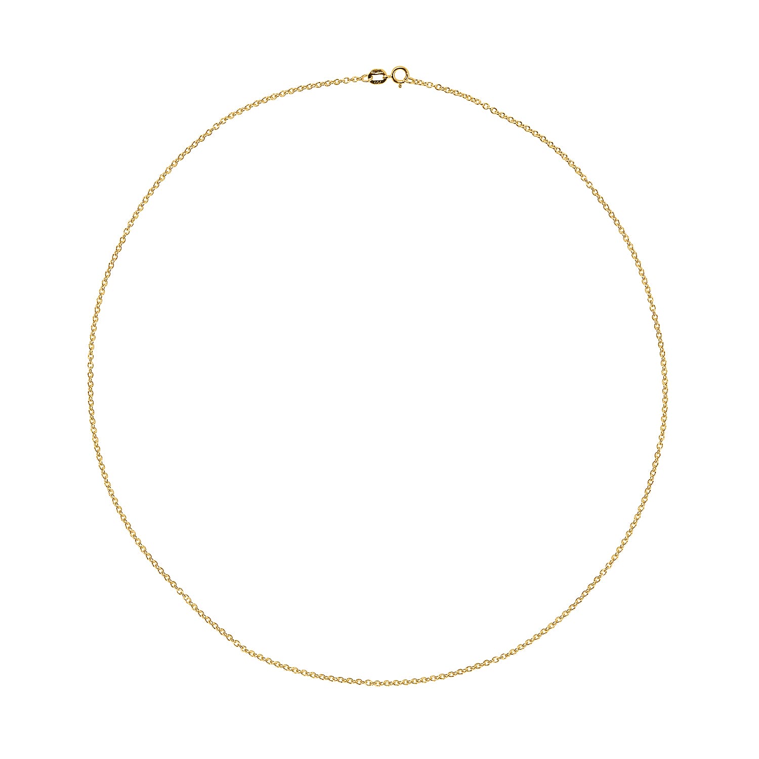 Vicenza Closoeut - 18K Yellow Gold Rolo Chain (Size - 18),  Gold Wt. 2.6 Gms