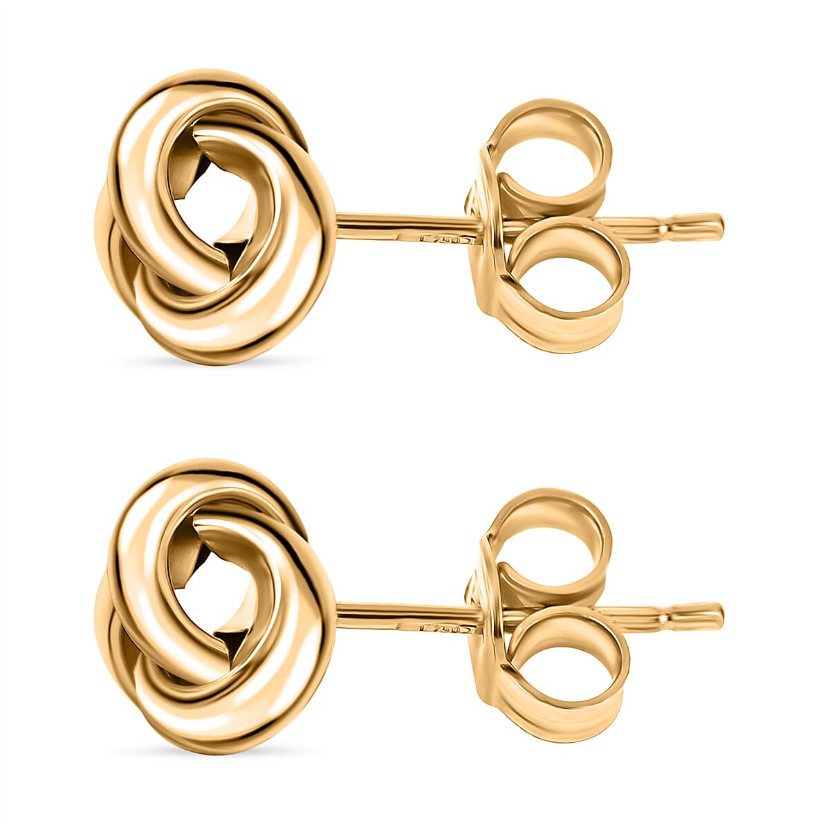 18K Yellow Gold Knot Earrings