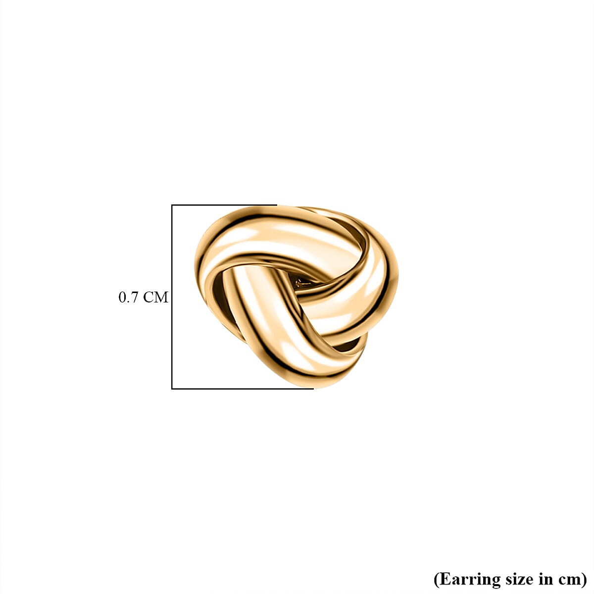 18K Yellow Gold Knot Earrings