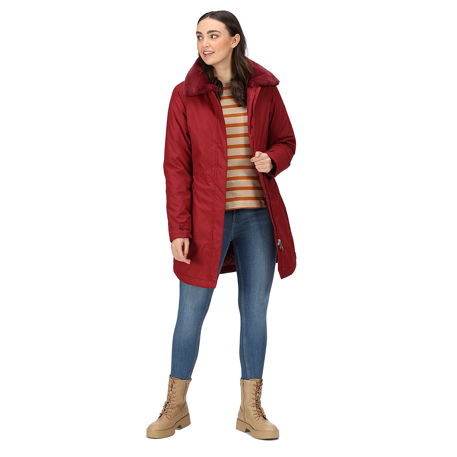 Regatta Renate Coat (Size 8) - Cabernet